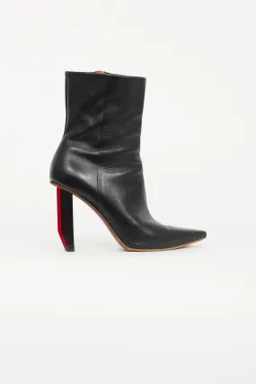 2016 Black Reflector Ankle Boot
