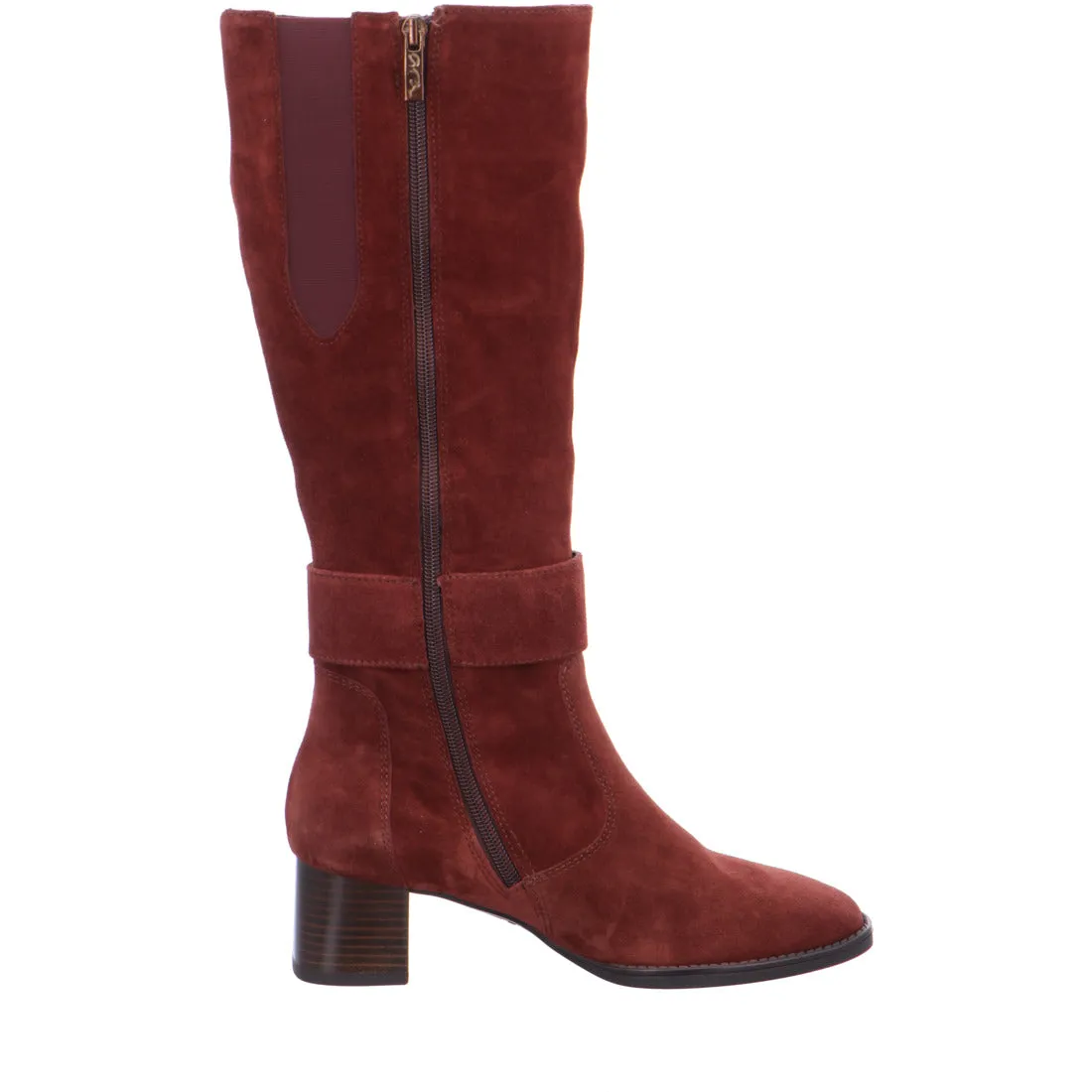 Ara Ladies Suede Block Heel Boot