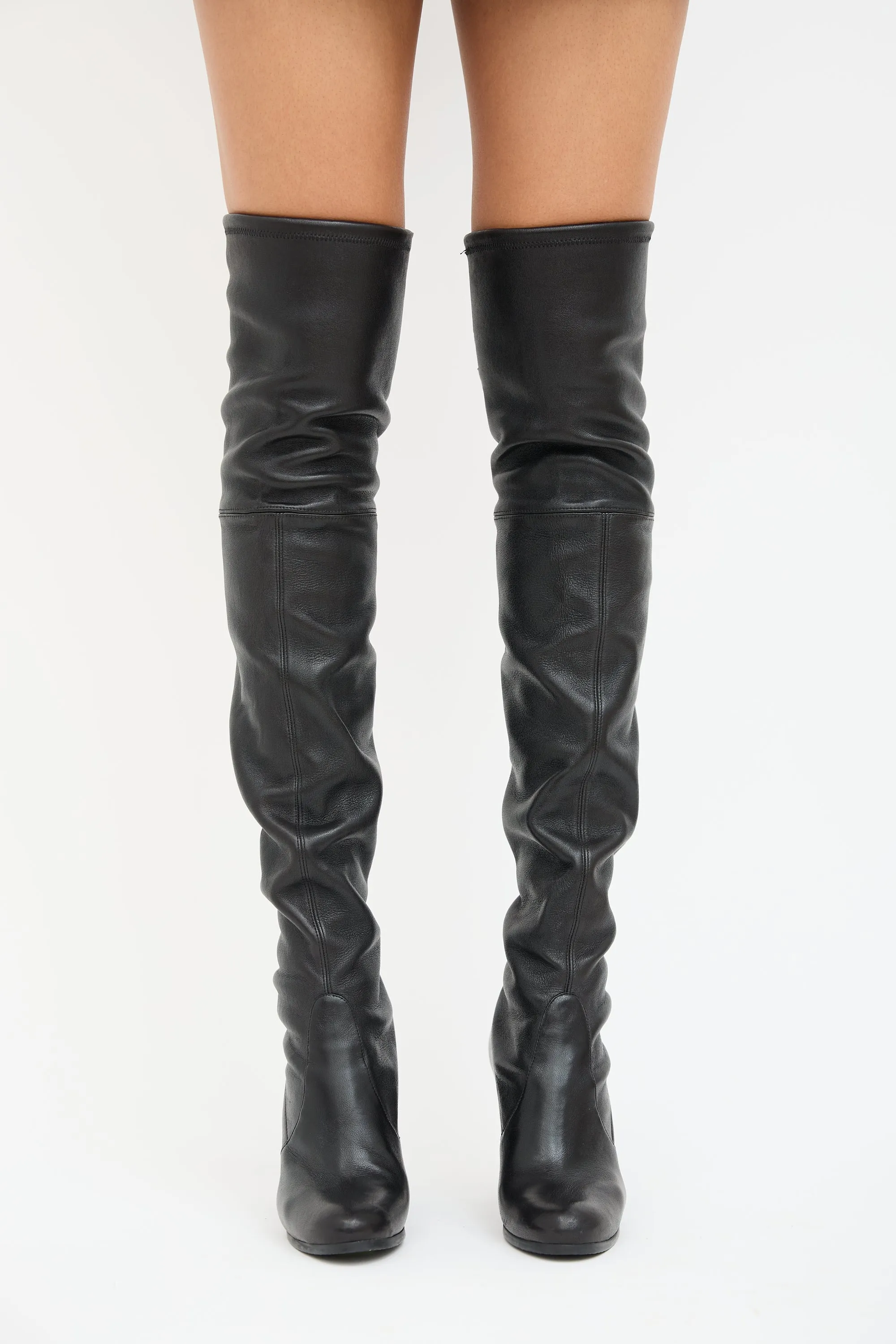 Black Leather Highland Boot