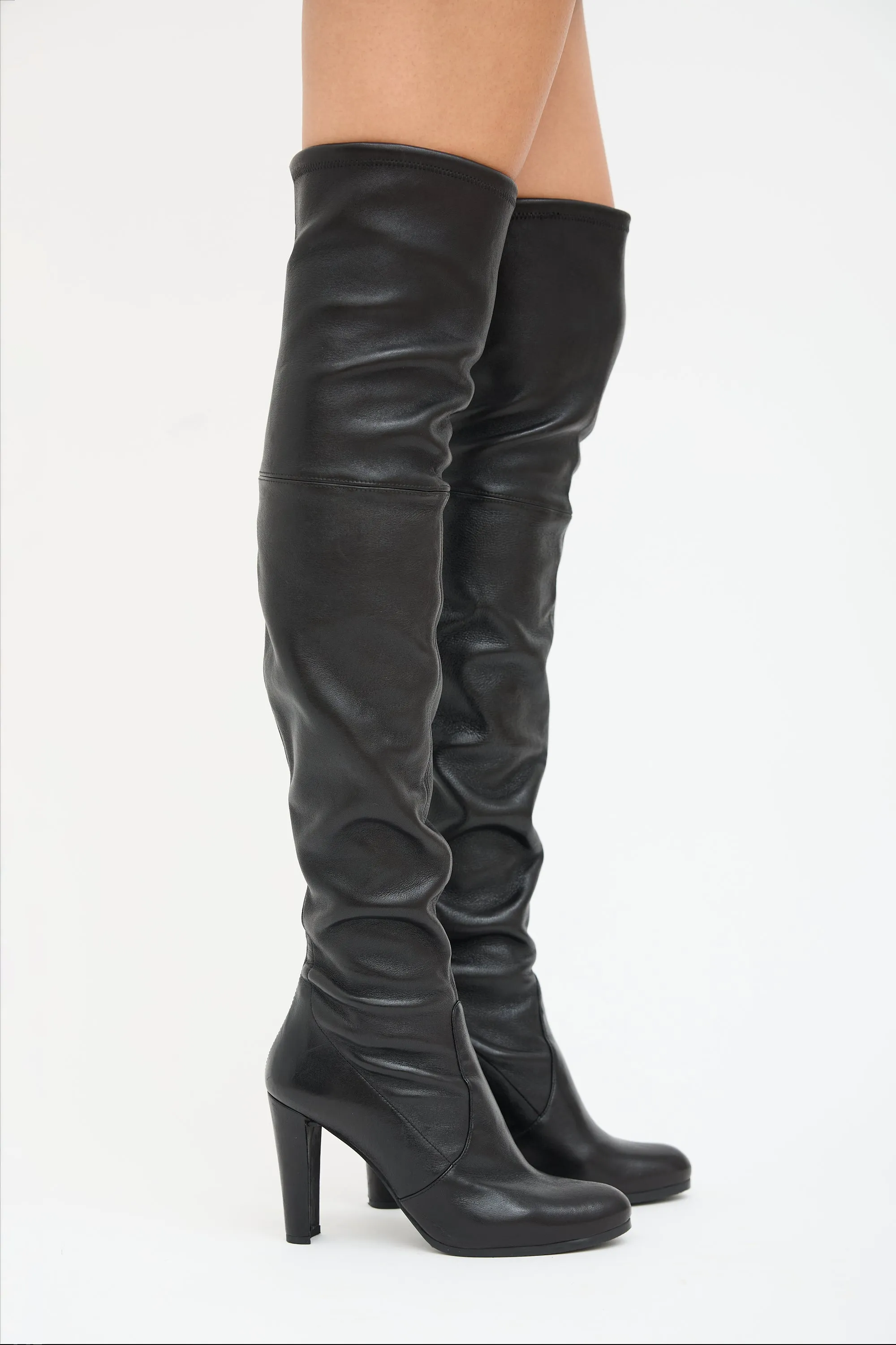 Black Leather Highland Boot