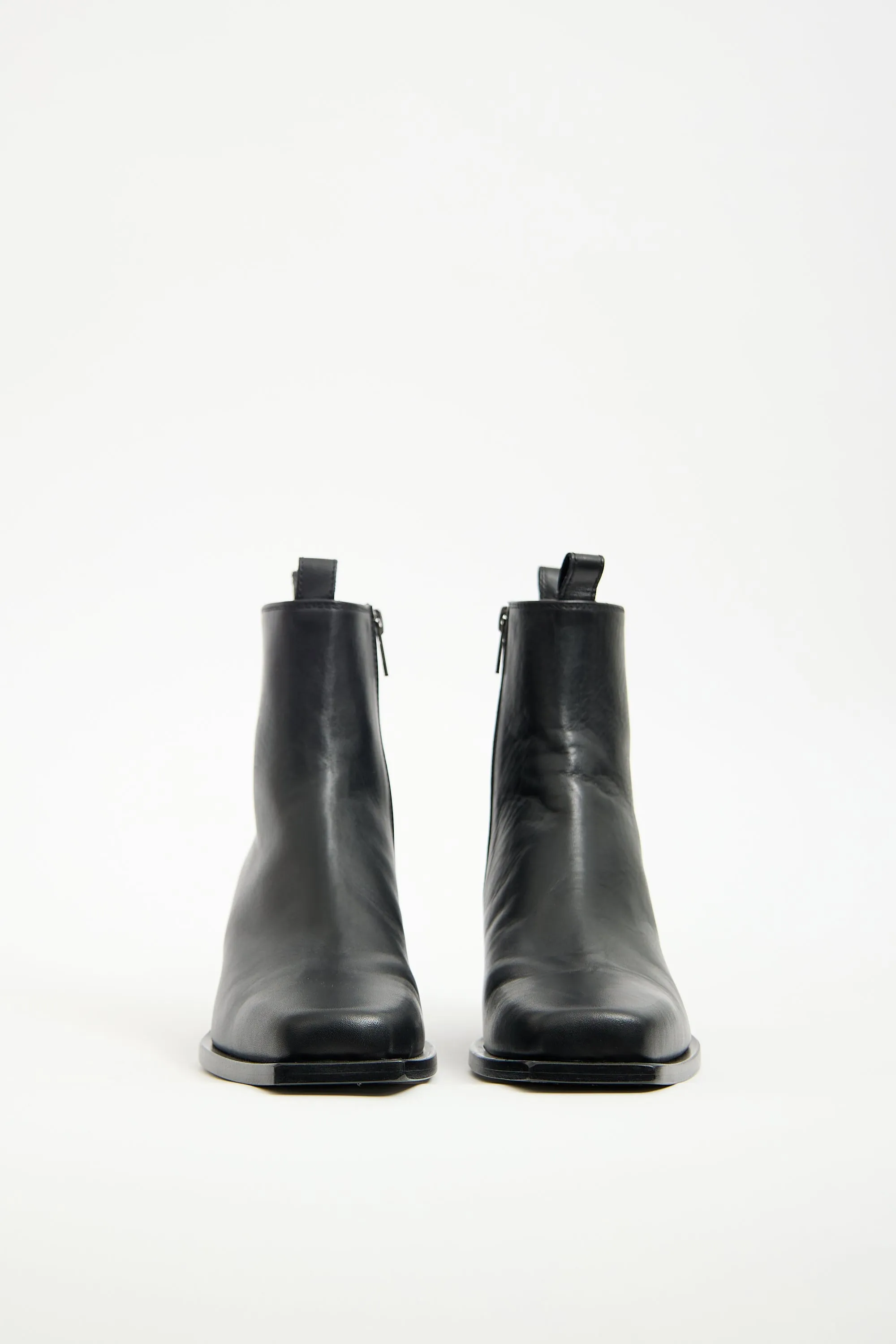 Black Leather Rumi Boot