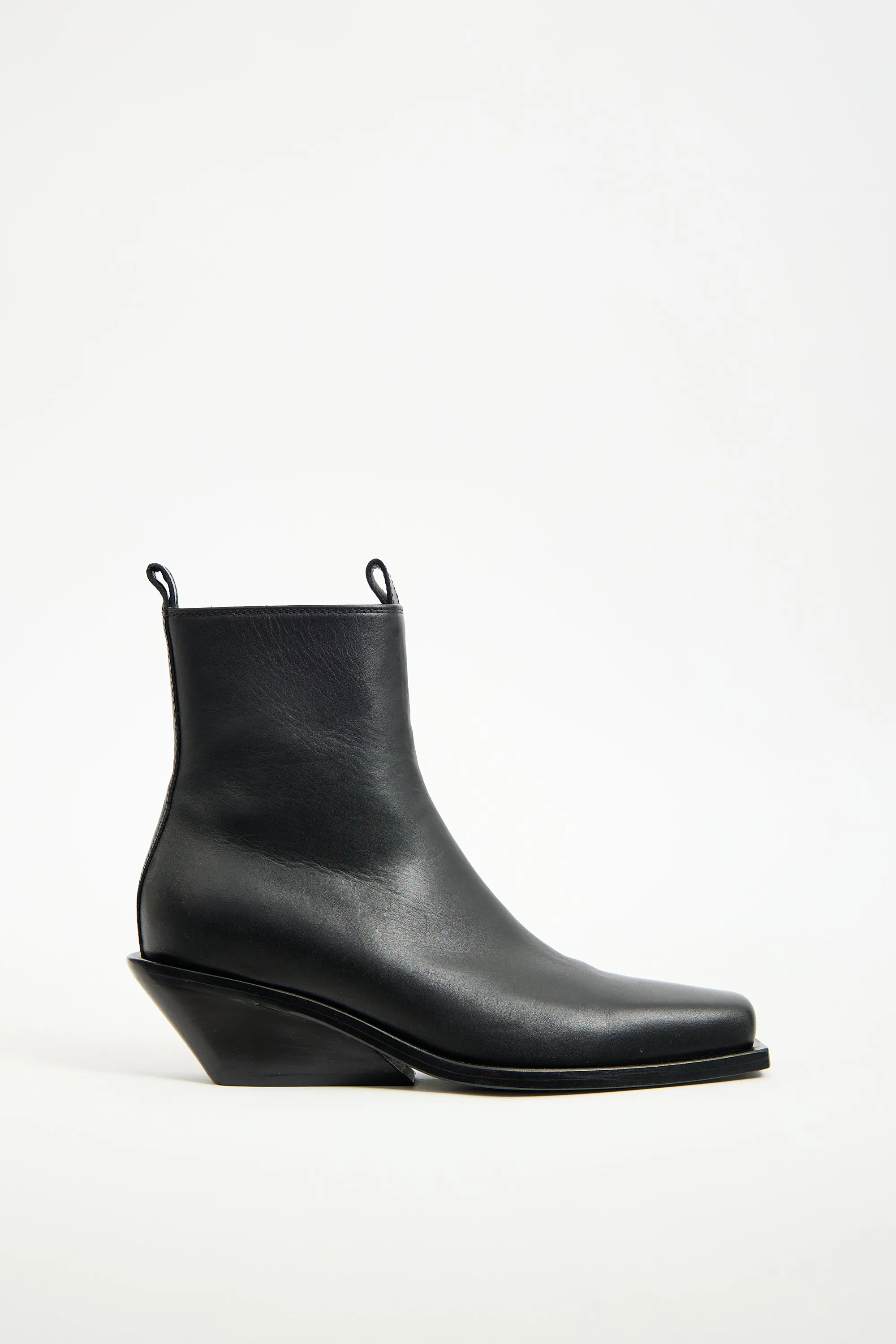 Black Leather Rumi Boot