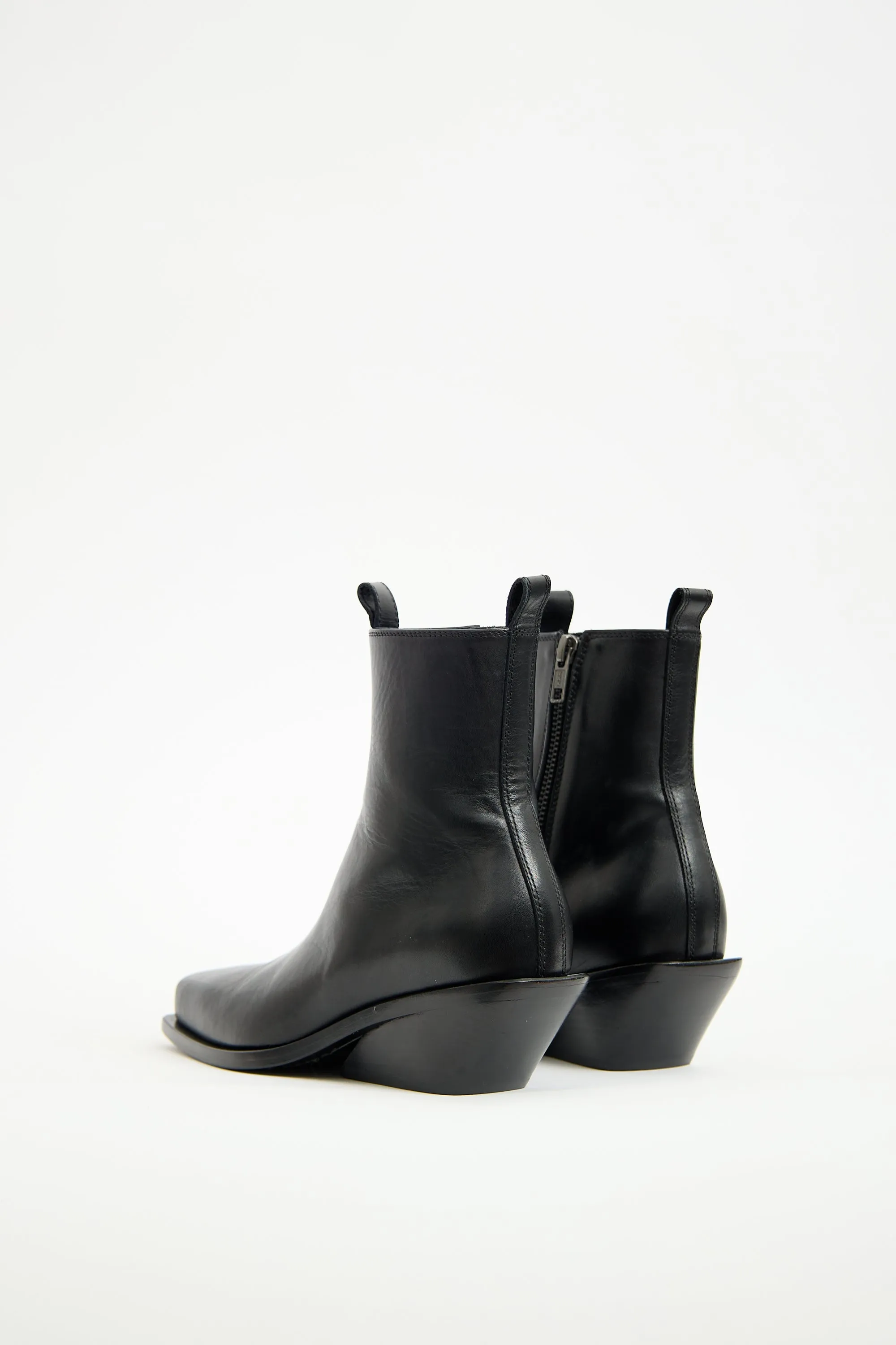 Black Leather Rumi Boot