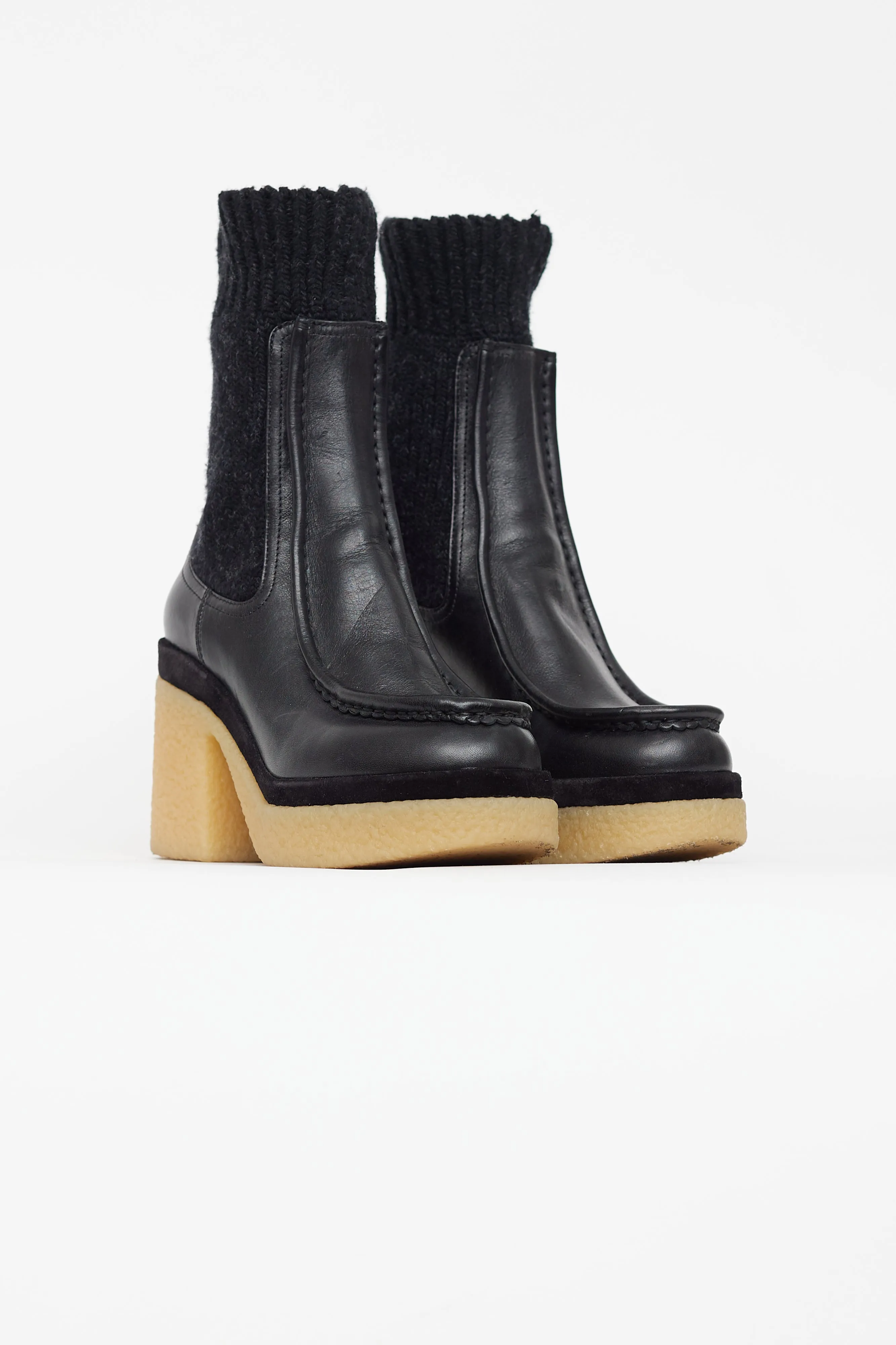 Black Sock & Gum Sole Jamie  Boot