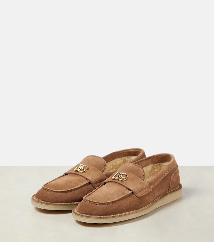 Dolce&Gabbana DG suede loafers