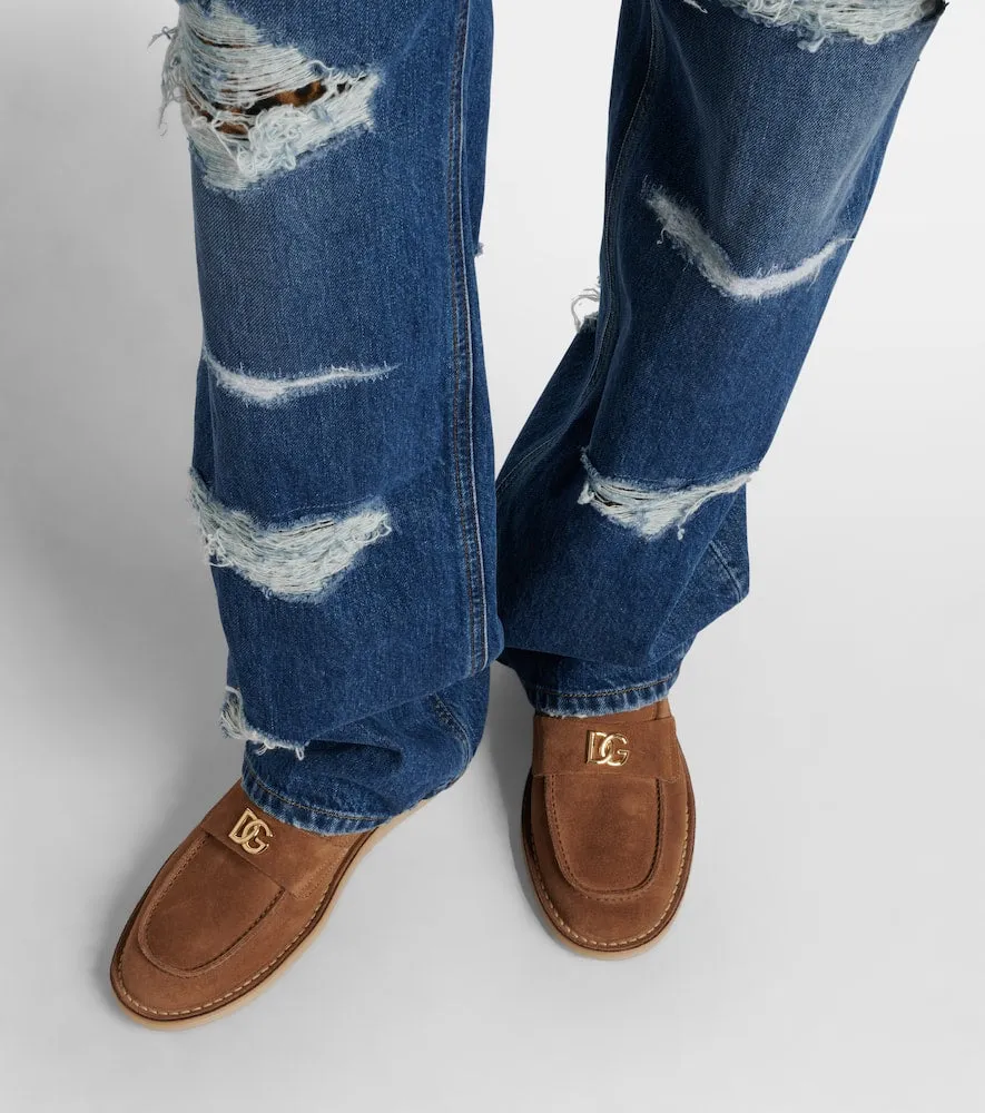 Dolce&Gabbana DG suede loafers