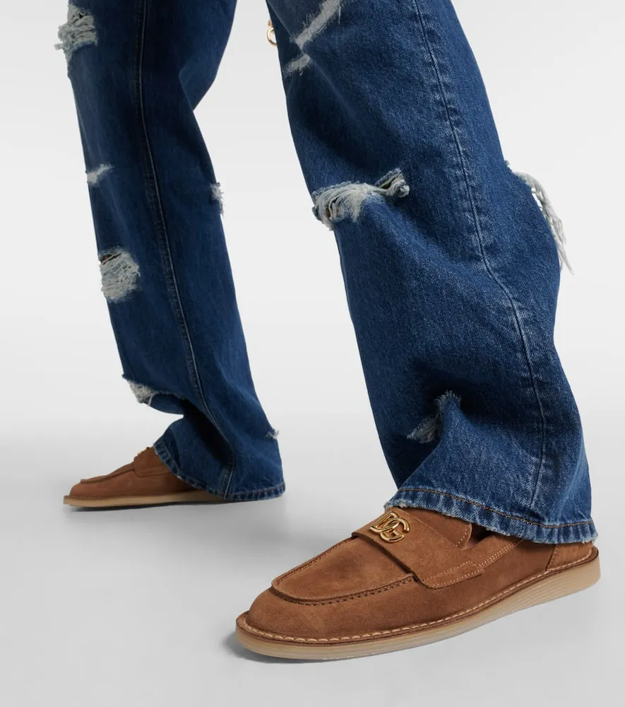 Dolce&Gabbana DG suede loafers