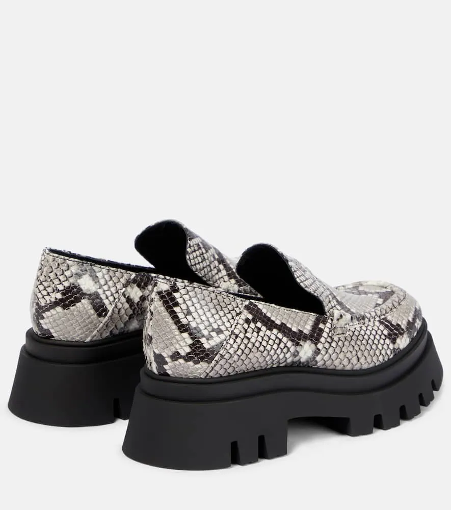 Dorothee Schumacher Printed leather platform loafers