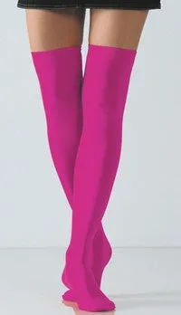 Fuchsia Opaque Thigh High Stockings (Women's)