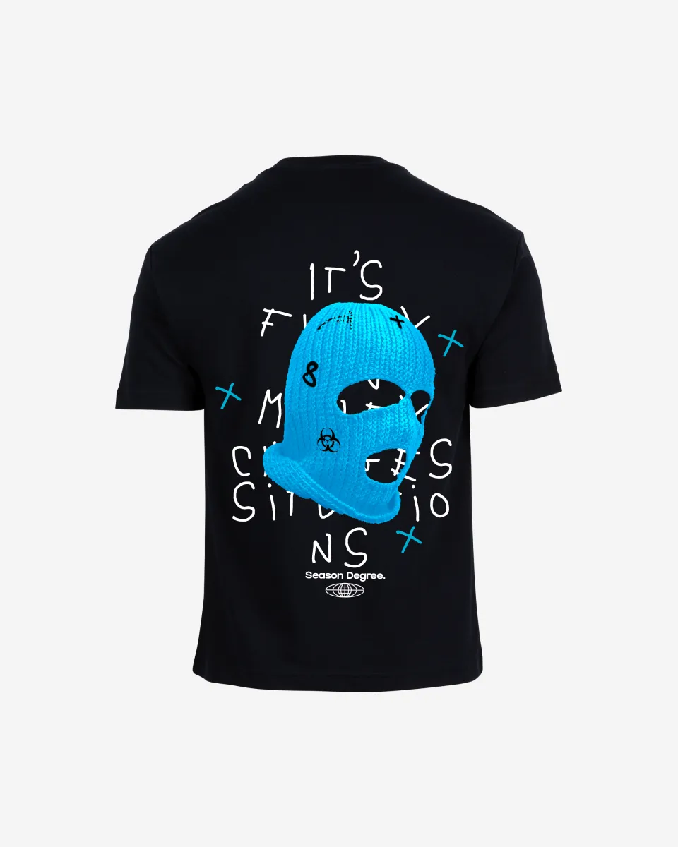 G West Oversized True Blue Ski Mask Oversized  Tee Mens Style
