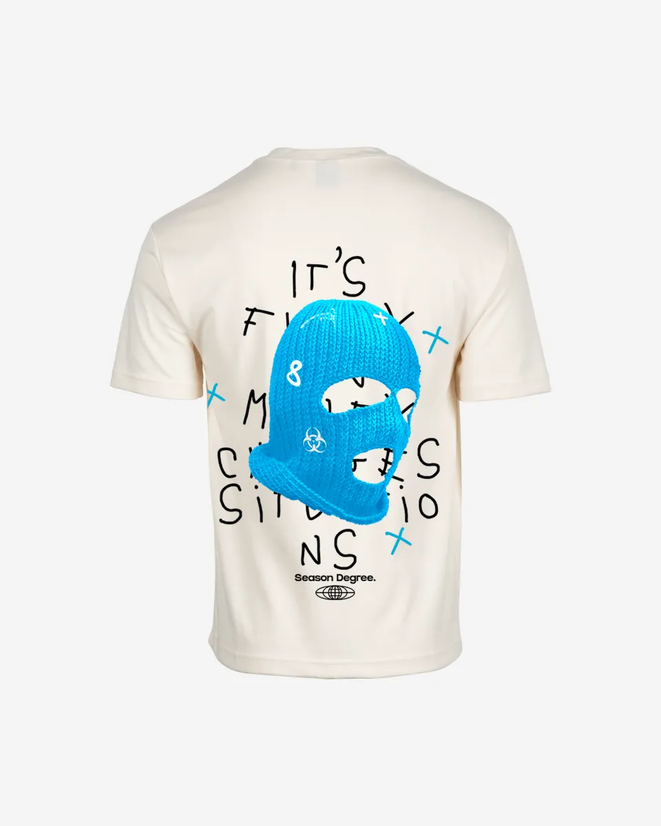 G West Oversized True Blue Ski Mask Oversized  Tee Mens Style