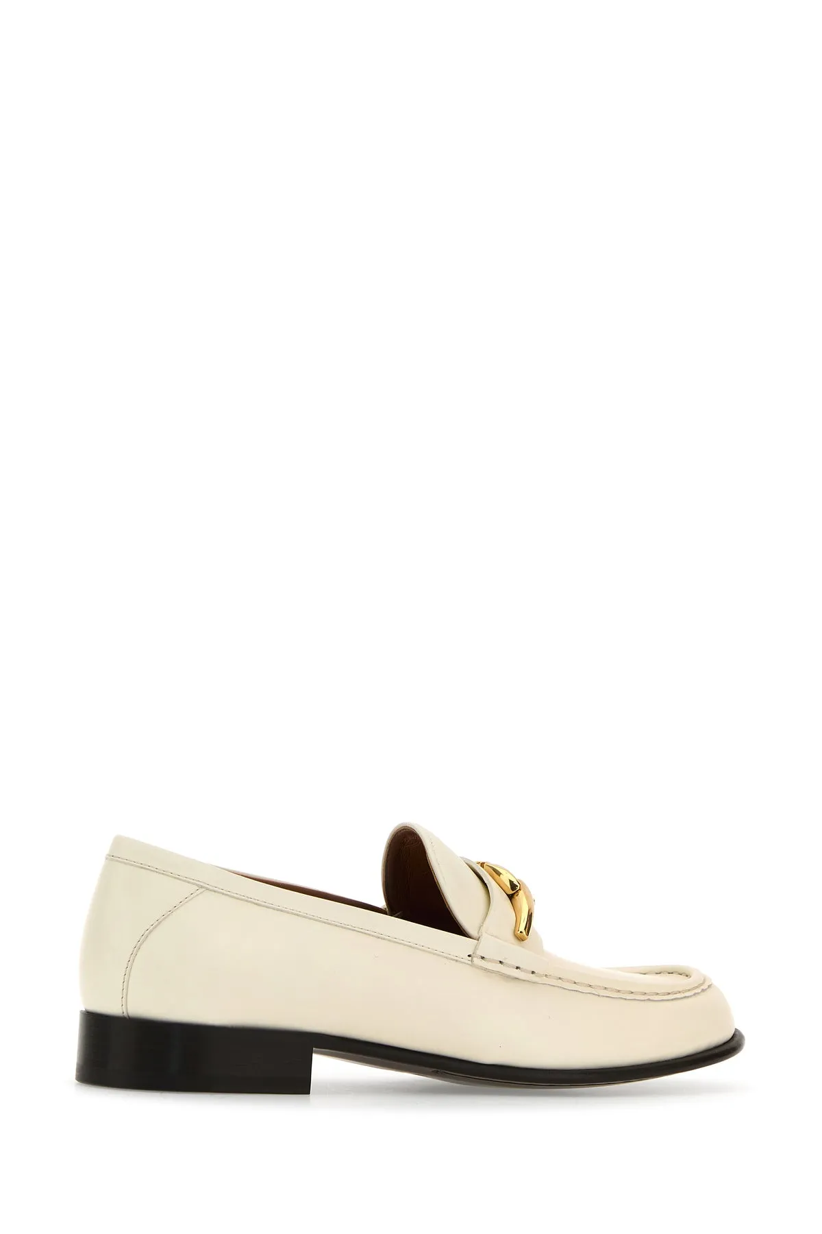 Ivory leather VLogo The Bold Edition loafers