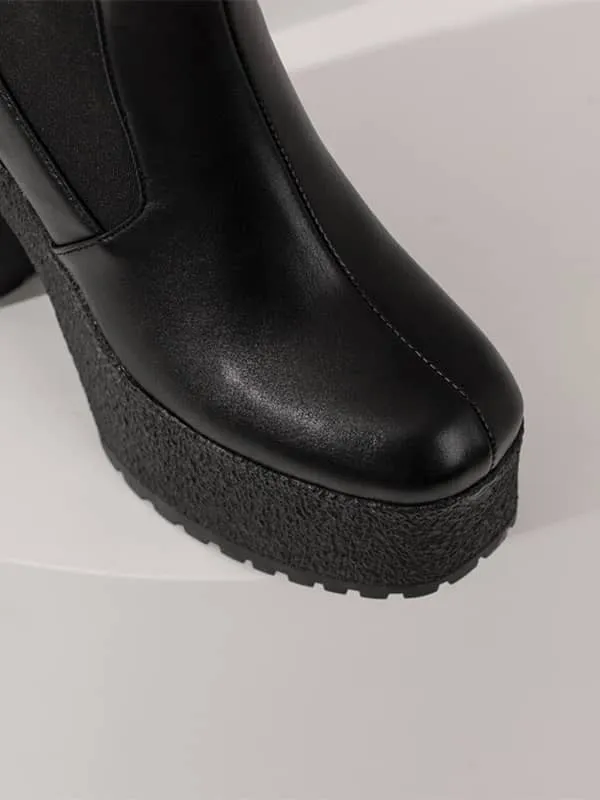 Punk Bat  Square Toe Platform&Boots