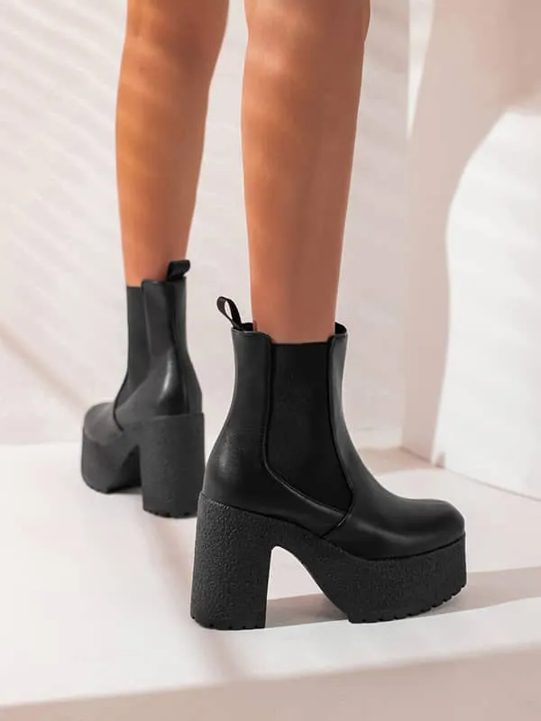 Punk Bat  Square Toe Platform&Boots