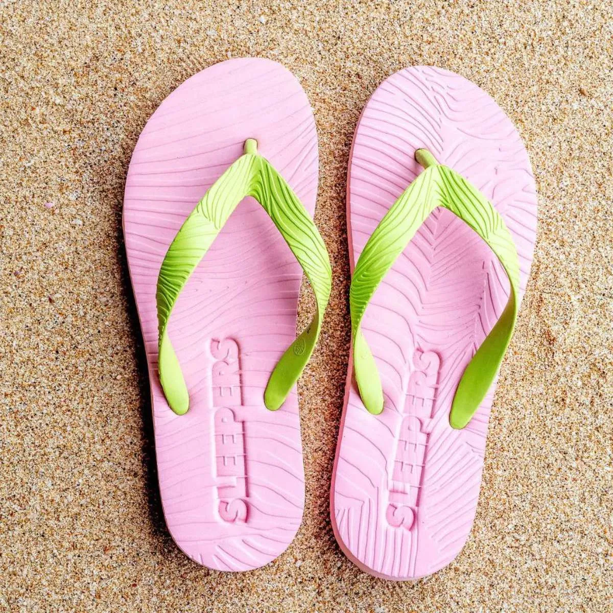 Sleepers Slim Wide Strap Pink Green W