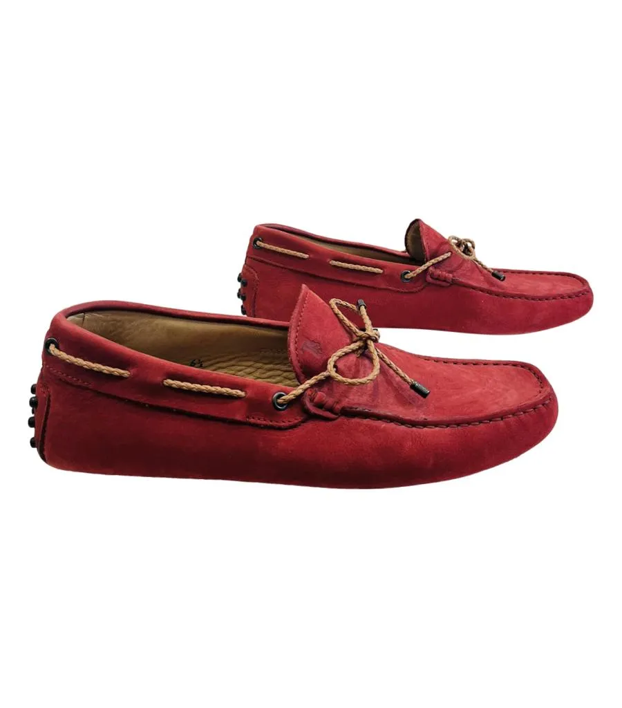 Tod's Suede Driving Loafers. Size 40
