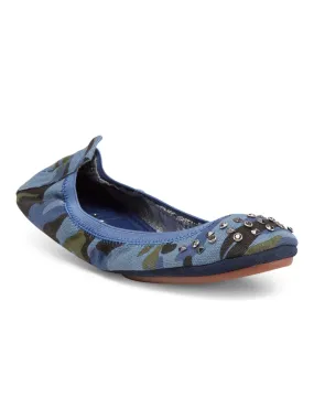 YOSI SAMRA Camouflage Printed Ballet Flats